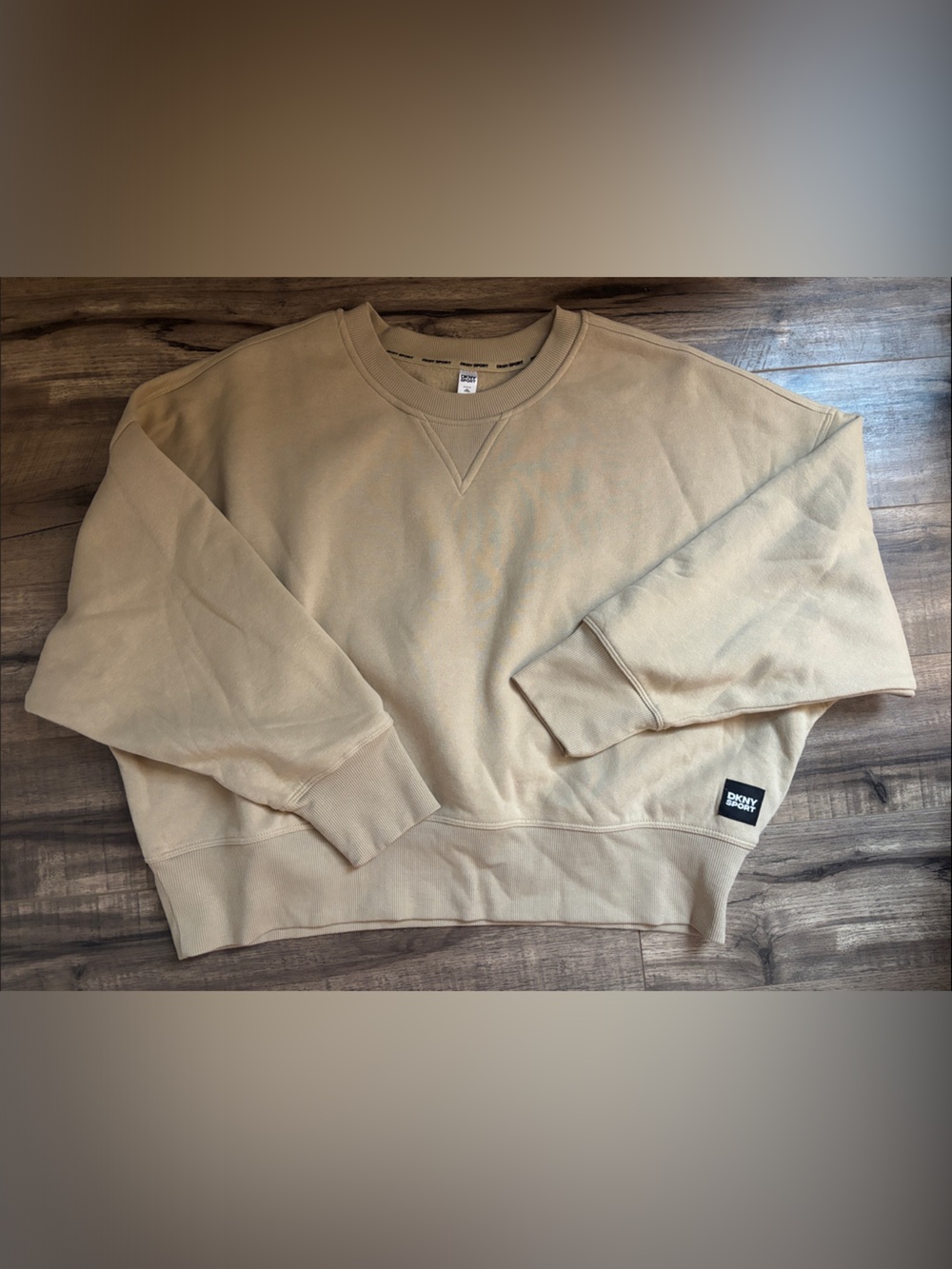 Dkny Beige Crewneck Sweatshirt